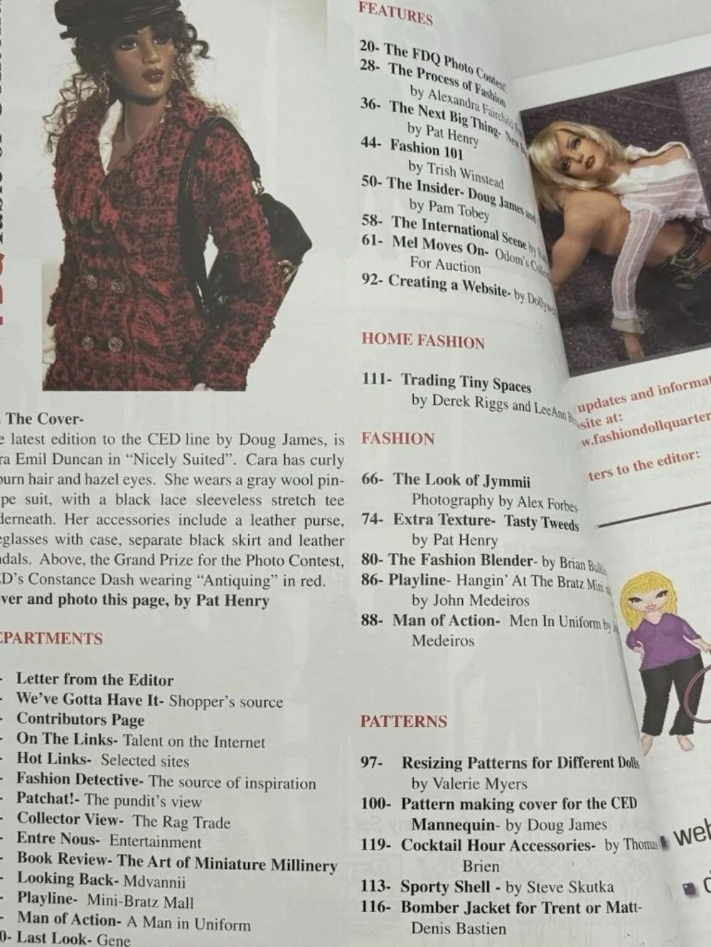 Fdq Fashion Doll Quarterly Magazine Lot Of 3 2004 Summer Autumn IFDC Editions